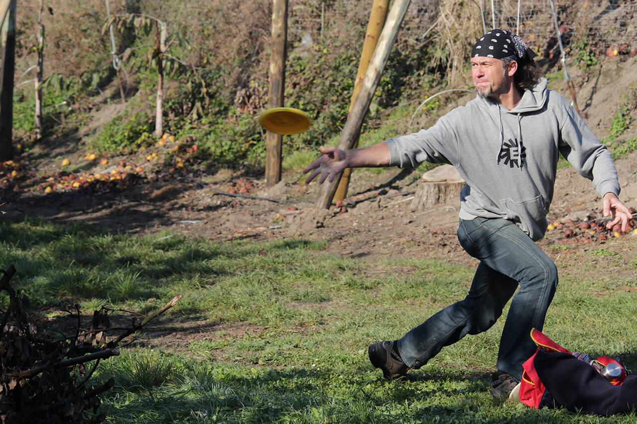 Vista: disc golf al Gut Hügle, la fattoria esperienziale a Ravensburg